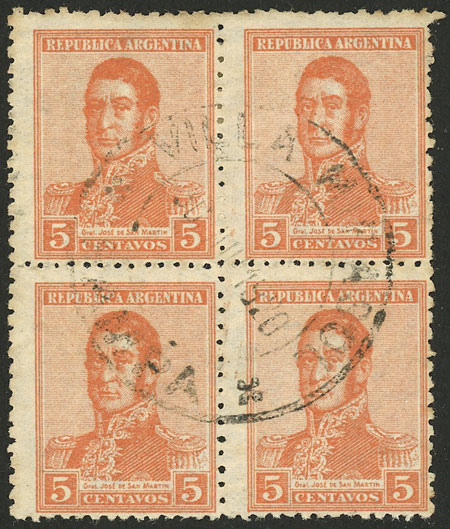 Lot 291 - Argentina general issues -  Guillermo Jalil - Philatino Auction # 2523 ARGENTINA: General auction with material of all periods, including rarities
