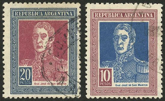 Lot 306 - Argentina general issues - Guillermo Jalil - Philatino Auction # 2523 ARGENTINA: General auction with material of all periods, including rarities Lot 306 - Argentina general issues - Guillermo Jalil - Philatino Auction # 2523 ARGENTINA: General auction with material of all periods, including rarities