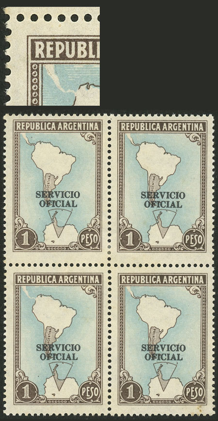 Lot 928 - Argentina official stamps -  Guillermo Jalil - Philatino Auction # 2523 ARGENTINA: General auction with material of all periods, including rarities