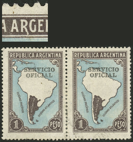 Lot 919 - Argentina official stamps -  Guillermo Jalil - Philatino Auction # 2523 ARGENTINA: General auction with material of all periods, including rarities