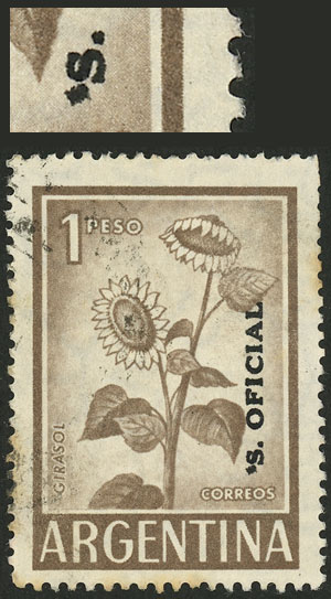 Lot 942 - Argentina official stamps -  Guillermo Jalil - Philatino Auction # 2523 ARGENTINA: General auction with material of all periods, including rarities