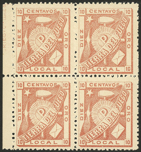 Lot 967 - Argentina tierra del fuego -  Guillermo Jalil - Philatino Auction # 2523 ARGENTINA: General auction with material of all periods, including rarities