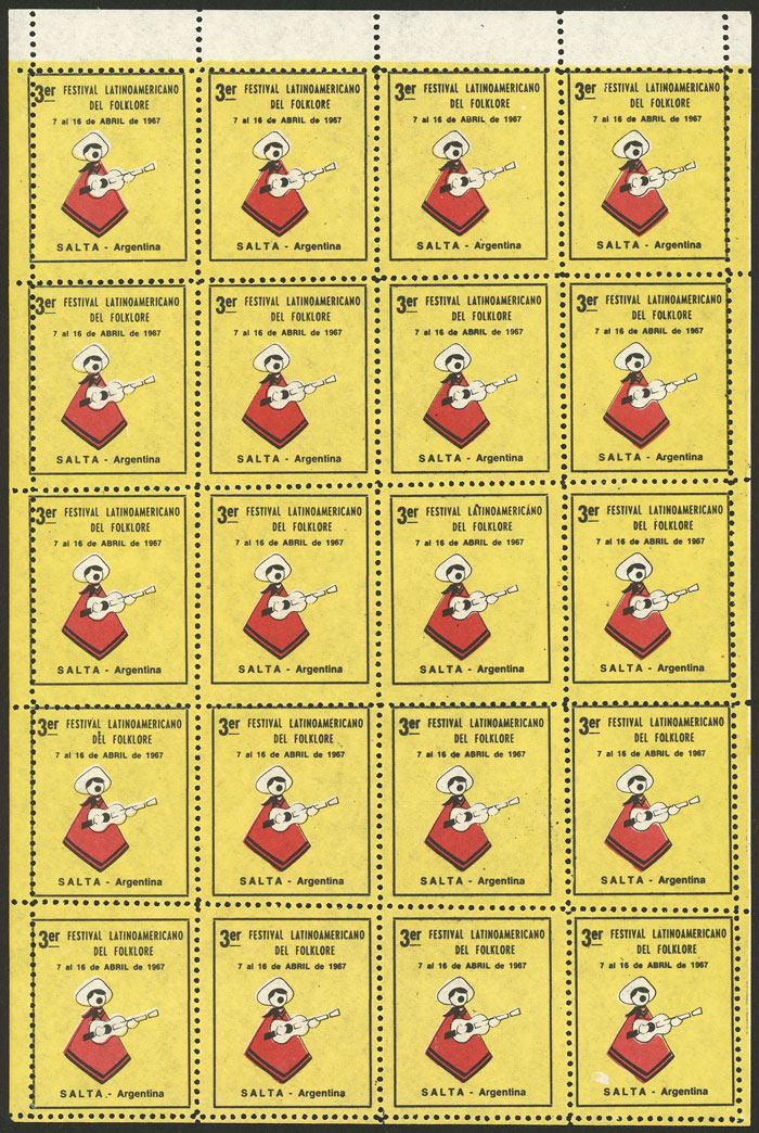 Lot 1147 - Argentina cinderellas - Guillermo Jalil - Philatino Auction # 2523 ARGENTINA: General auction with material of all periods, including rarities Lot 1147 - Argentina cinderellas - Guillermo Jalil - Philatino Auction # 2523 ARGENTINA: General auction with material of all periods, including rarities
