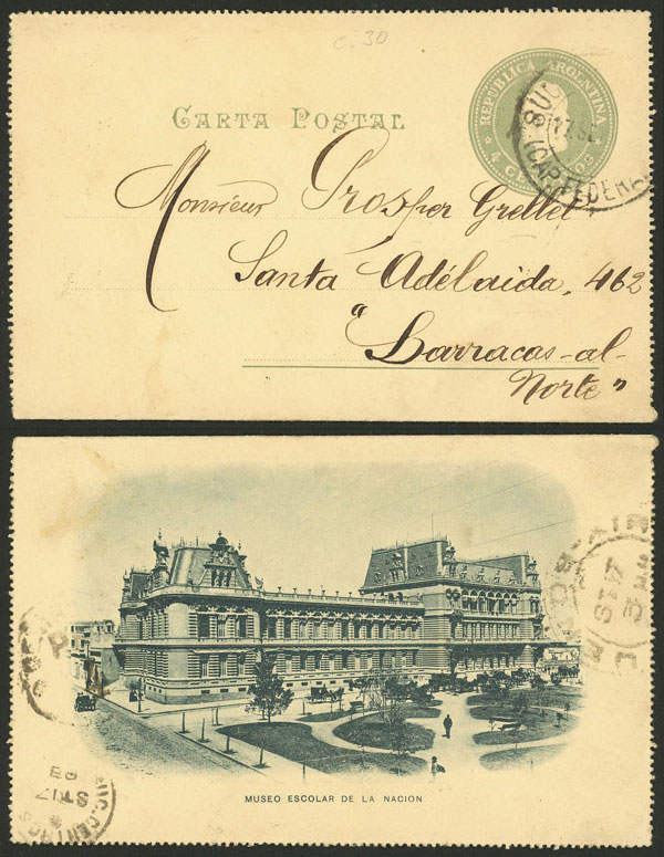 Lot 1008 - Argentina Postal stationery - Guillermo Jalil - Philatino Auction # 2523 ARGENTINA: General auction with material of all periods, including rarities Lot 1008 - Argentina Postal stationery - Guillermo Jalil - Philatino Auction # 2523 ARGENTINA: General auction with material of all periods, including rarities