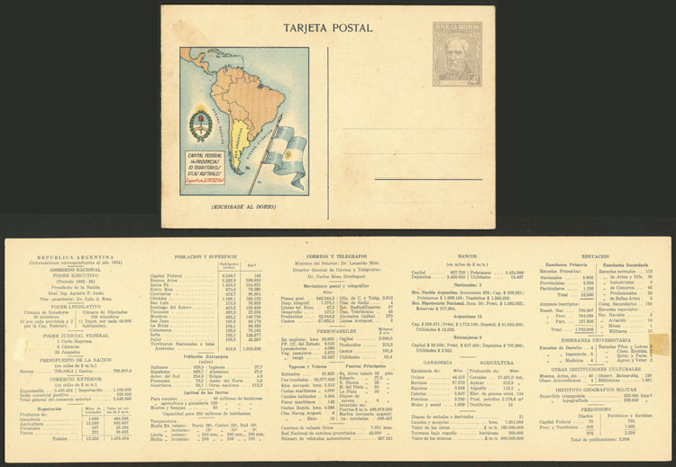 Lot 1026 - Argentina Postal stationery - Guillermo Jalil - Philatino Auction # 2523 ARGENTINA: General auction with material of all periods, including rarities Lot 1026 - Argentina Postal stationery - Guillermo Jalil - Philatino Auction # 2523 ARGENTINA: General auction with material of all periods, including rarities