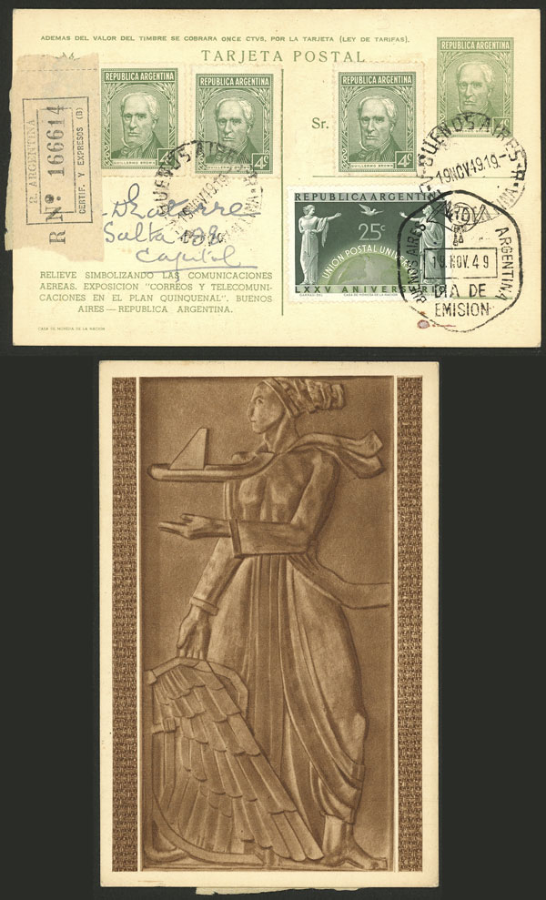 Lot 1069 - Argentina postal history - Guillermo Jalil - Philatino Auction # 2523 ARGENTINA: General auction with material of all periods, including rarities Lot 1069 - Argentina postal history - Guillermo Jalil - Philatino Auction # 2523 ARGENTINA: General auction with material of all periods, including rarities