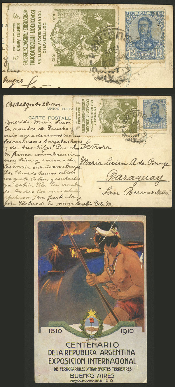 Lot 1151 - Argentina cinderellas - Guillermo Jalil - Philatino Auction # 2523 ARGENTINA: General auction with material of all periods, including rarities Lot 1151 - Argentina cinderellas - Guillermo Jalil - Philatino Auction # 2523 ARGENTINA: General auction with material of all periods, including rarities