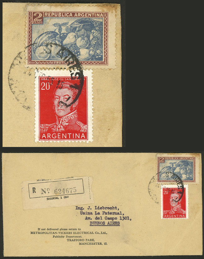 Lot 1077 - Argentina postal history -  Guillermo Jalil - Philatino Auction # 2523 ARGENTINA: General auction with material of all periods, including rarities