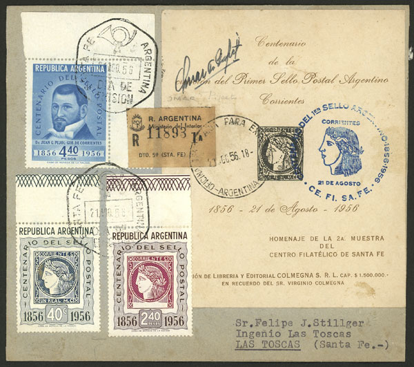 Lot 1079 - Argentina postal history -  Guillermo Jalil - Philatino Auction # 2523 ARGENTINA: General auction with material of all periods, including rarities