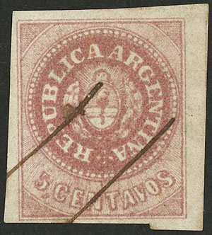 Lot 57 - Argentina escuditos -  Guillermo Jalil - Philatino Auction # 2523 ARGENTINA: General auction with material of all periods, including rarities