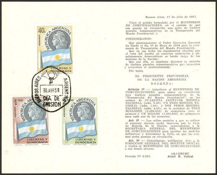 Lot 565 - Argentina general issues - Guillermo Jalil - Philatino Auction # 2523 ARGENTINA: General auction with material of all periods, including rarities Lot 565 - Argentina general issues - Guillermo Jalil - Philatino Auction # 2523 ARGENTINA: General auction with material of all periods, including rarities