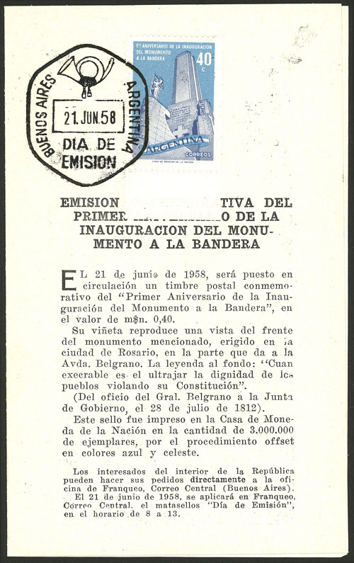 Lot 566 - Argentina general issues - Guillermo Jalil - Philatino Auction # 2523 ARGENTINA: General auction with material of all periods, including rarities Lot 566 - Argentina general issues - Guillermo Jalil - Philatino Auction # 2523 ARGENTINA: General auction with material of all periods, including rarities