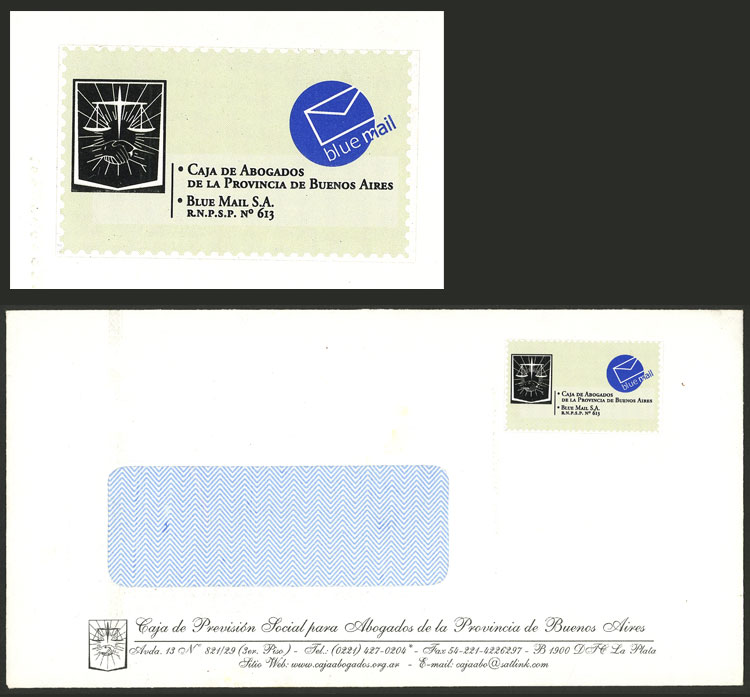 Lot 973 - Argentina private posts -  Guillermo Jalil - Philatino Auction # 2523 ARGENTINA: General auction with material of all periods, including rarities