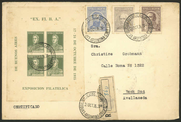 Lot 828 - Argentina souvenir sheets -  Guillermo Jalil - Philatino Auction # 2523 ARGENTINA: General auction with material of all periods, including rarities