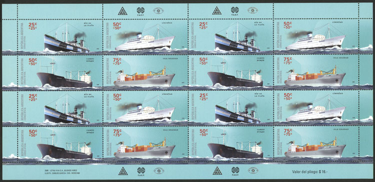 Lot 797 - Argentina general issues -  Guillermo Jalil - Philatino Auction # 2523 ARGENTINA: General auction with material of all periods, including rarities
