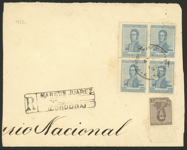 Lot 300 - Argentina general issues -  Guillermo Jalil - Philatino Auction # 2523 ARGENTINA: General auction with material of all periods, including rarities
