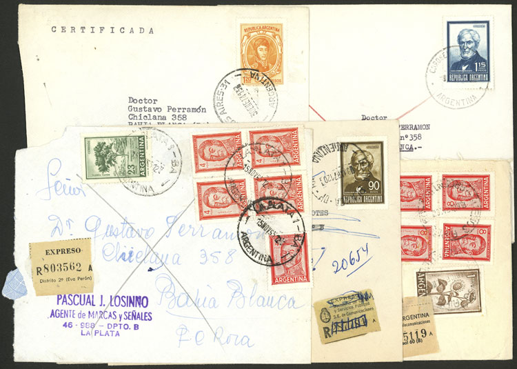 Lot 1089 - Argentina postal history -  Guillermo Jalil - Philatino Auction # 2523 ARGENTINA: General auction with material of all periods, including rarities