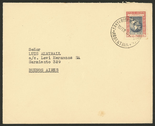 Lot 1063 - Argentina postal history - Guillermo Jalil - Philatino Auction # 2523 ARGENTINA: General auction with material of all periods, including rarities Lot 1063 - Argentina postal history - Guillermo Jalil - Philatino Auction # 2523 ARGENTINA: General auction with material of all periods, including rarities