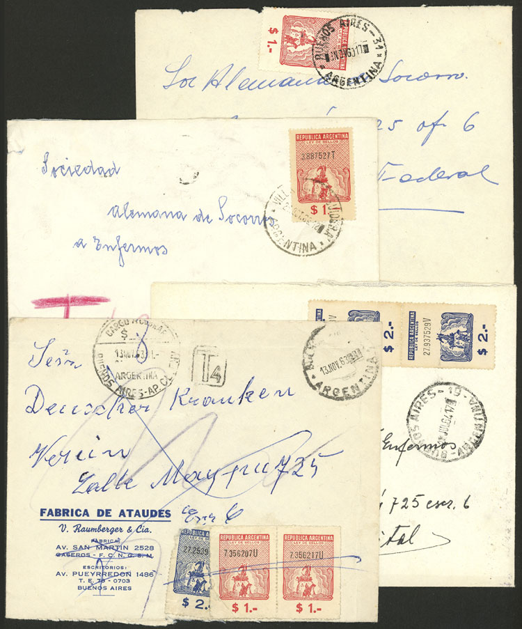 Lot 1083 - Argentina postal history -  Guillermo Jalil - Philatino Auction # 2523 ARGENTINA: General auction with material of all periods, including rarities