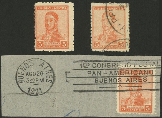 Lot 298 - Argentina general issues -  Guillermo Jalil - Philatino Auction # 2523 ARGENTINA: General auction with material of all periods, including rarities