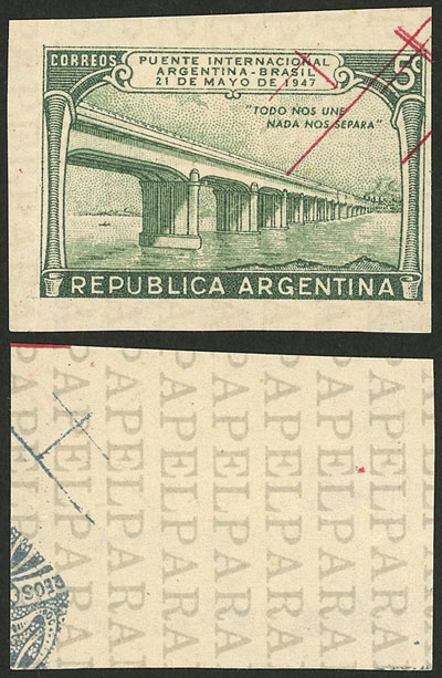 Lot 492 - Argentina general issues -  Guillermo Jalil - Philatino Auction # 2523 ARGENTINA: General auction with material of all periods, including rarities