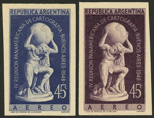 Lot 498 - Argentina general issues -  Guillermo Jalil - Philatino Auction # 2523 ARGENTINA: General auction with material of all periods, including rarities