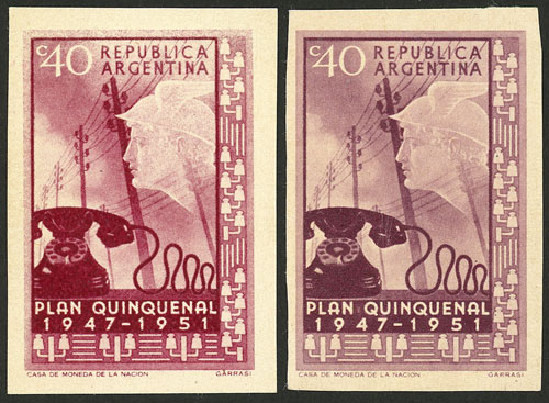 Lot 504 - Argentina general issues -  Guillermo Jalil - Philatino Auction # 2523 ARGENTINA: General auction with material of all periods, including rarities