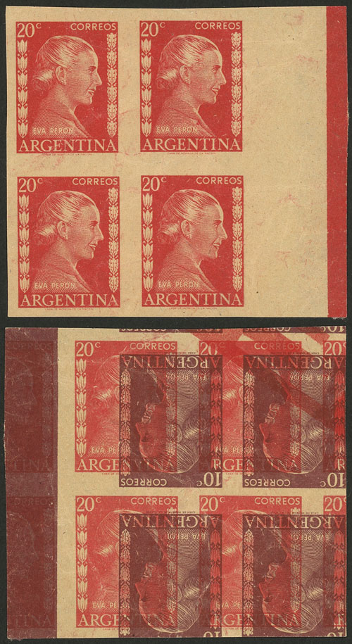 Lot 523 - Argentina general issues -  Guillermo Jalil - Philatino Auction # 2523 ARGENTINA: General auction with material of all periods, including rarities