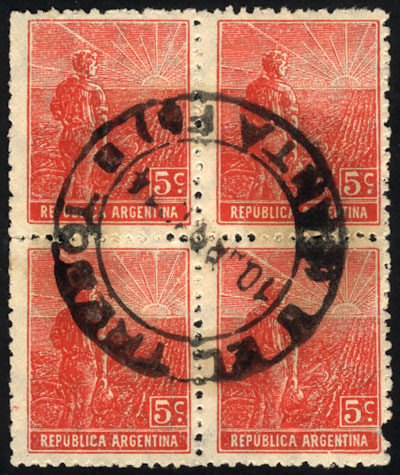 Lot 266 - Argentina general issues -  Guillermo Jalil - Philatino Auction # 2523 ARGENTINA: General auction with material of all periods, including rarities