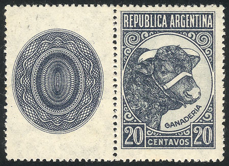 Lot 459 - Argentina general issues -  Guillermo Jalil - Philatino Auction # 2523 ARGENTINA: General auction with material of all periods, including rarities