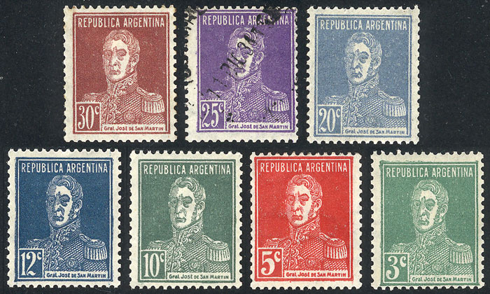 Lot 245 - Argentina general issues -  Guillermo Jalil - Philatino Auction # 2524 ARGENTINA: 