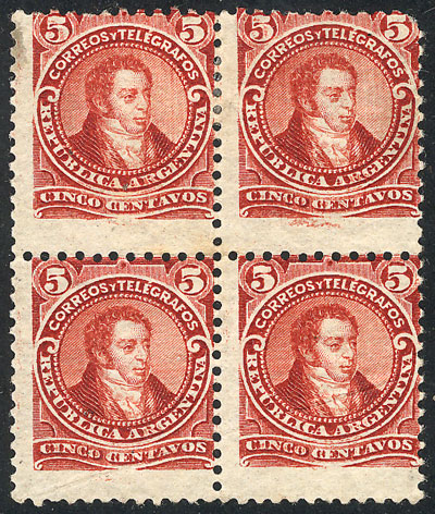 Lot 129 - Argentina general issues -  Guillermo Jalil - Philatino Auction # 2524 ARGENTINA: 