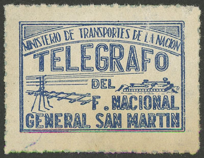 Lot 598 - Argentina telegraph seals - Guillermo Jalil - Philatino Auction # 2524 ARGENTINA: Lot 598 - Argentina telegraph seals - Guillermo Jalil - Philatino Auction # 2524 ARGENTINA: