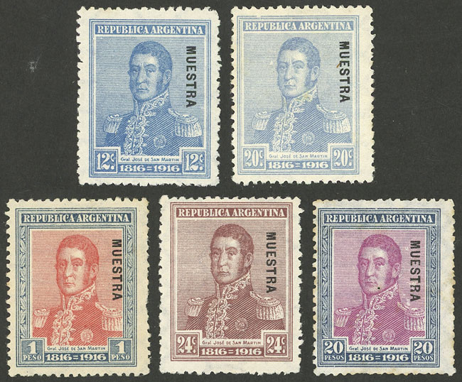 Lot 184 - Argentina general issues -  Guillermo Jalil - Philatino Auction # 2524 ARGENTINA: 