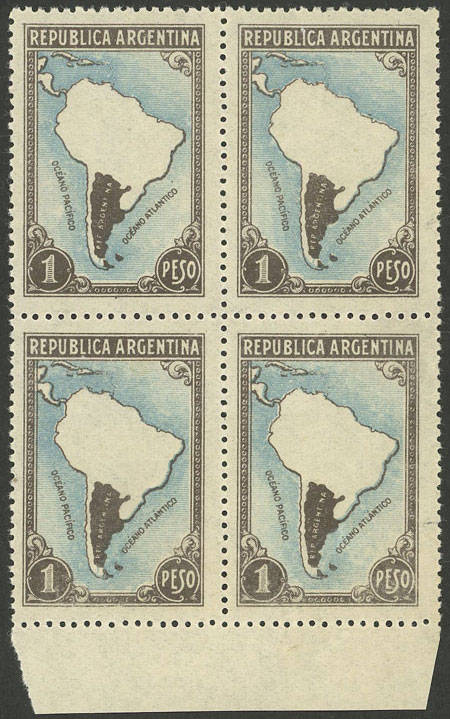Lot 291 - Argentina general issues -  Guillermo Jalil - Philatino Auction # 2524 ARGENTINA: 