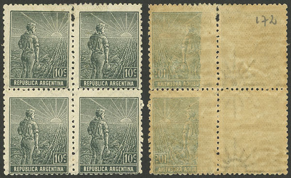 Lot 171 - Argentina general issues -  Guillermo Jalil - Philatino Auction # 2524 ARGENTINA: 