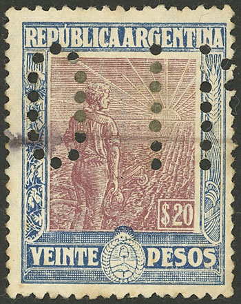 Lot 181 - Argentina general issues -  Guillermo Jalil - Philatino Auction # 2524 ARGENTINA: 
