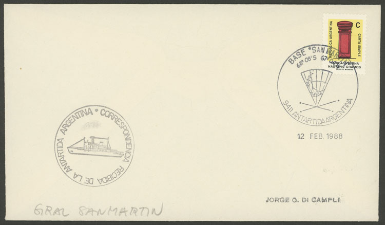 Lot 5 - argentine antarctica postal history - Guillermo Jalil - Philatino Auction # 2524 ARGENTINA: Lot 5 - argentine antarctica postal history - Guillermo Jalil - Philatino Auction # 2524 ARGENTINA: