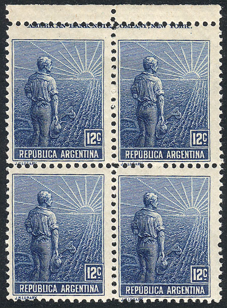Lot 166 - Argentina general issues -  Guillermo Jalil - Philatino Auction # 2524 ARGENTINA: 