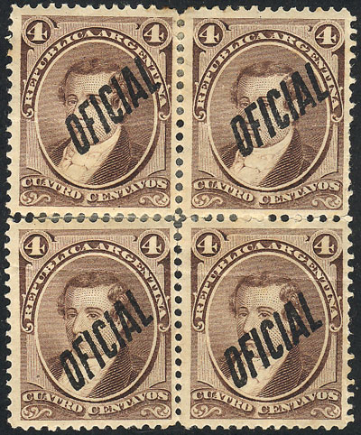 Lot 567 - Argentina official stamps - Guillermo Jalil - Philatino Auction # 2524 ARGENTINA: Lot 567 - Argentina official stamps - Guillermo Jalil - Philatino Auction # 2524 ARGENTINA: