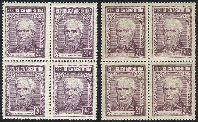 Lot 366 - Argentina general issues - Guillermo Jalil - Philatino Auction # 2524 ARGENTINA: Lot 366 - Argentina general issues - Guillermo Jalil - Philatino Auction # 2524 ARGENTINA: