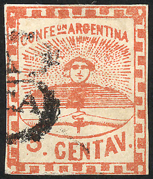 Lot 27 - Argentina confederation -  Guillermo Jalil - Philatino Auction # 2524 ARGENTINA: 