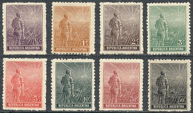 Lot 167 - Argentina general issues -  Guillermo Jalil - Philatino Auction # 2524 ARGENTINA: 