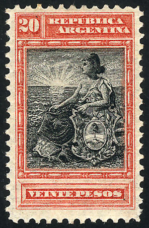 Lot 155 - Argentina general issues -  Guillermo Jalil - Philatino Auction # 2524 ARGENTINA: 