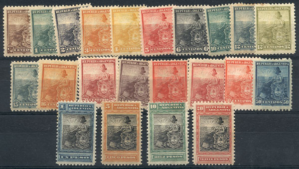 Lot 147 - Argentina general issues -  Guillermo Jalil - Philatino Auction # 2524 ARGENTINA: 
