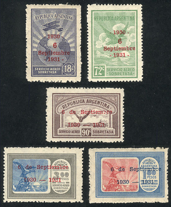Lot 247 - Argentina general issues -  Guillermo Jalil - Philatino Auction # 2524 ARGENTINA: 