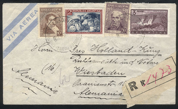 Lot 649 - Argentina postal history - Guillermo Jalil - Philatino Auction # 2524 ARGENTINA: Lot 649 - Argentina postal history - Guillermo Jalil - Philatino Auction # 2524 ARGENTINA: