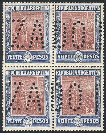 Lot 181 - Argentina general issues -  Guillermo Jalil - Philatino Auction # 2525 ARGENTINA: 