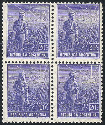 Lot 182 - Argentina general issues -  Guillermo Jalil - Philatino Auction # 2525 ARGENTINA: 