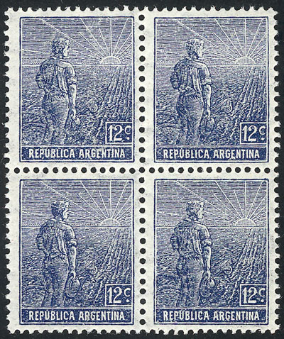 Lot 185 - Argentina general issues -  Guillermo Jalil - Philatino Auction # 2525 ARGENTINA: 